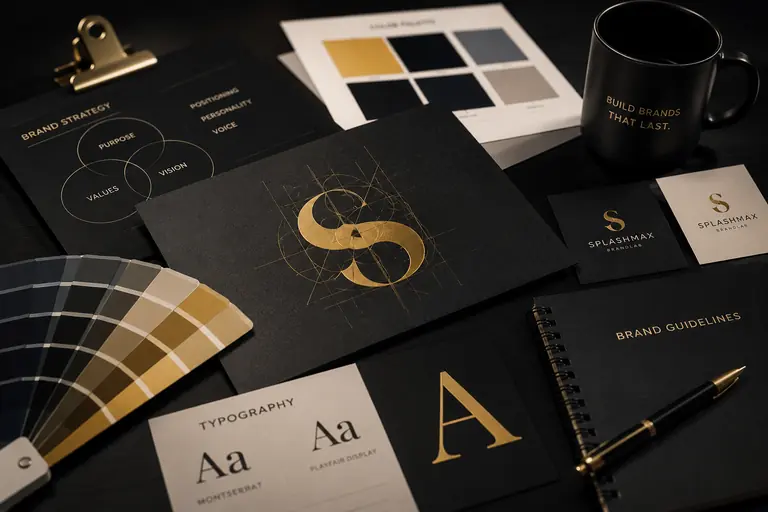 Splashmax BrandLab — brand strategy and identity systems